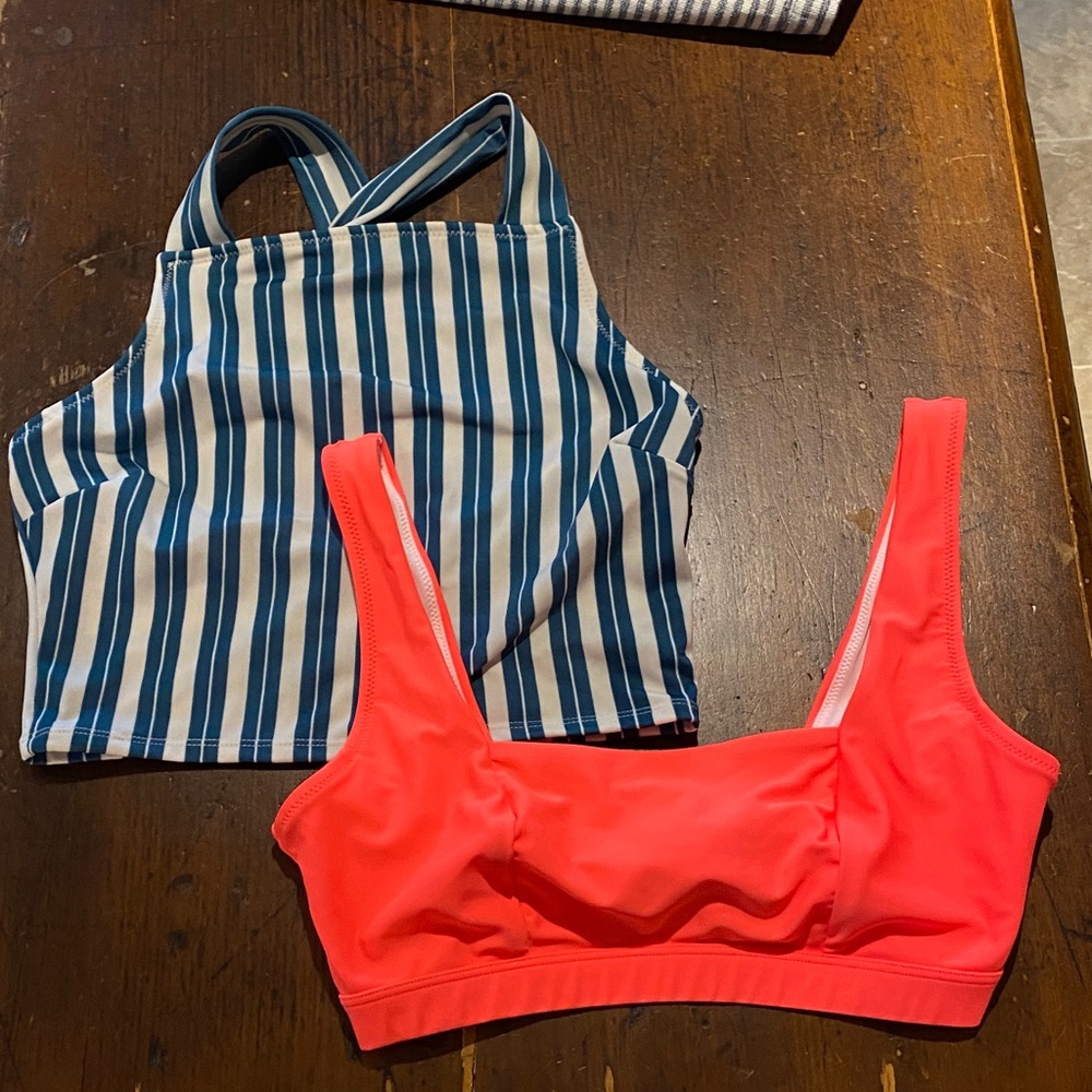 Lot of 2 Old Navy swim tops — medium